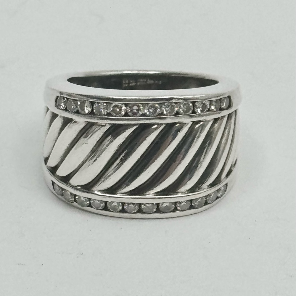 David Yurman Diamond Cigar Band Ring